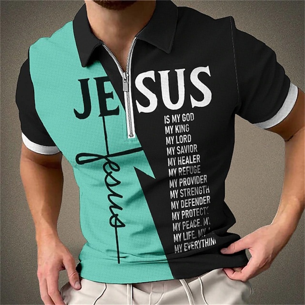 Polo Zipper Men's Golf Wear Fashion Clothing Cloth Famous Brand Classic Breathable Short Sleeve Quick Dry Outdoor Man Busin