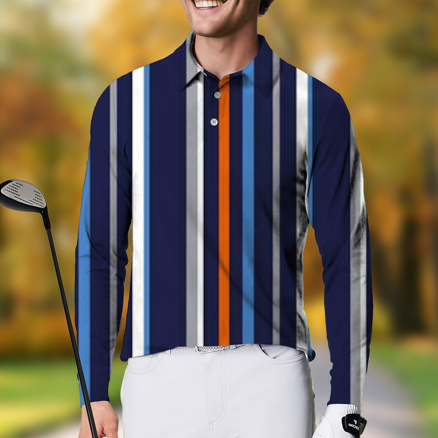 Long Sleeves Mens Polo Shirt Stripes Polo Long Sleeve Casual Golf Man Polo Fashion Oversized 5xl Quick Dry Button Tops Clothing
