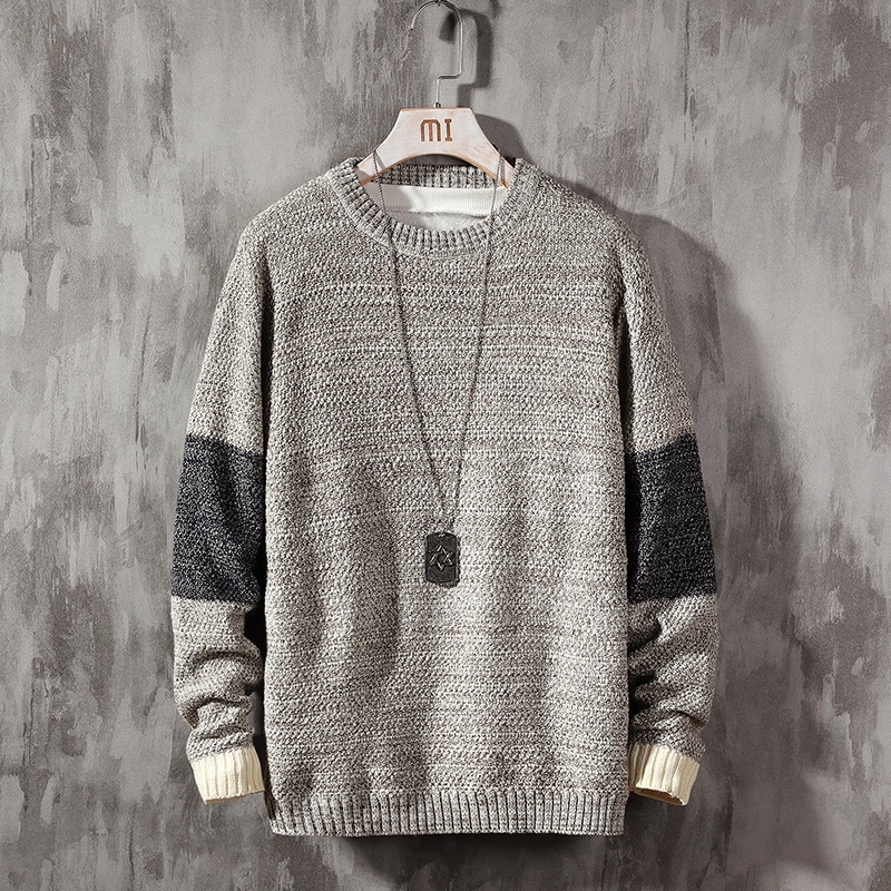 2023 Autumn New Fashion Trend Men's Classic Vintage Knitwear Men's Casual Round Neck Pullover Long Sleeve Knitwear
