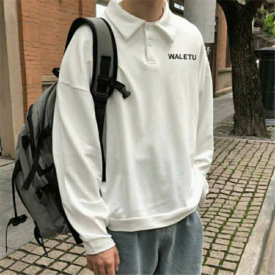 T Shirt for Man Polo Men's Clothing Oversize Baggy Top Big Size Embroidery Unicolor Plain Y2k Funny F Original Social Tee I