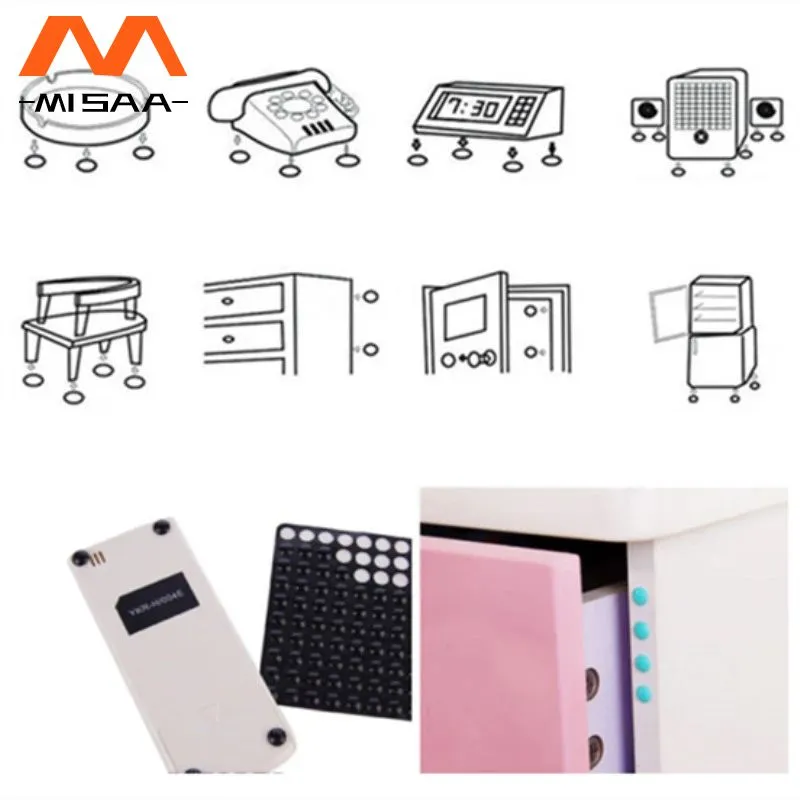 Self Adhesive Door Stopper Rubber Damper Furniture Pads