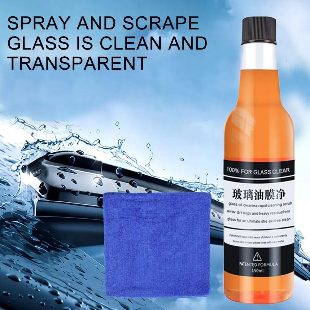 1/2 Pcs Oil Film Remover Car Front Windshield Cleaning Agent Oil Film Cleaning Agent Glass Oil Film Cleaning Beauty Care Agent