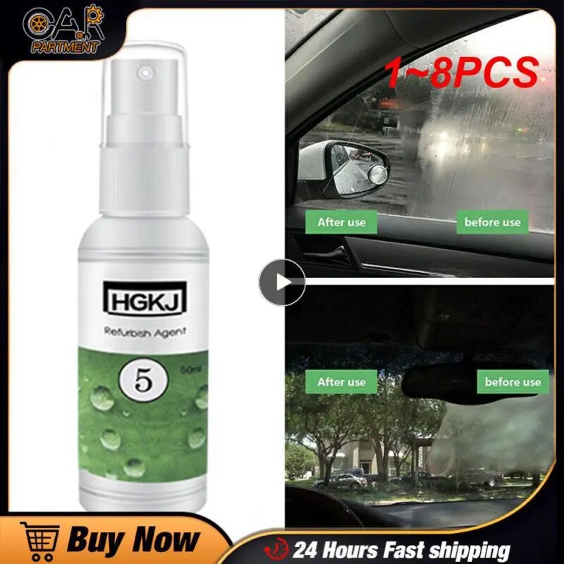 1~8PCS Car Window Anti-fog Spray Rearview Mirror Anti-fogging Agent Windshield Helmet Lens Glasses Swimming Goggles Antifoggant