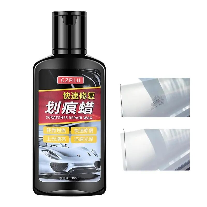 Car Wax Scratch Remover Car Wax Polish Liquid 300ml Quik 1 Step Multifunctional Car Scratch Remover For Cars Trucks SUVs