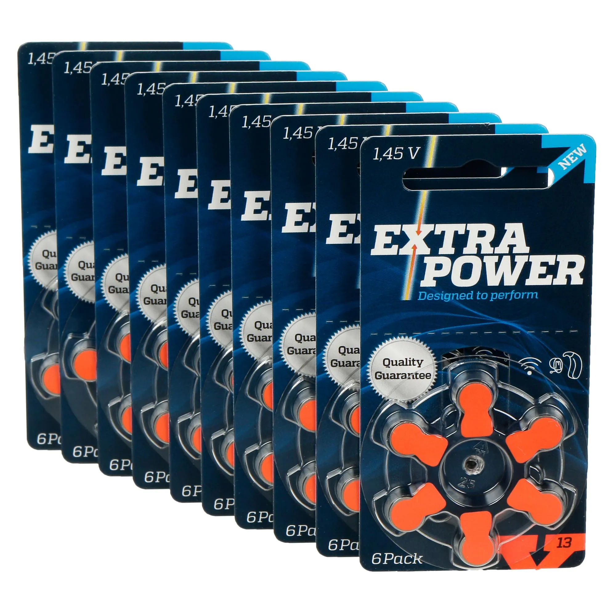 Extra Power Hearing Aid Batteries Size13 / A13 / PR48 A13 13A 13 P13 PR48 1.45V Zinc Air Battery for CIC BTE Hearing Aids