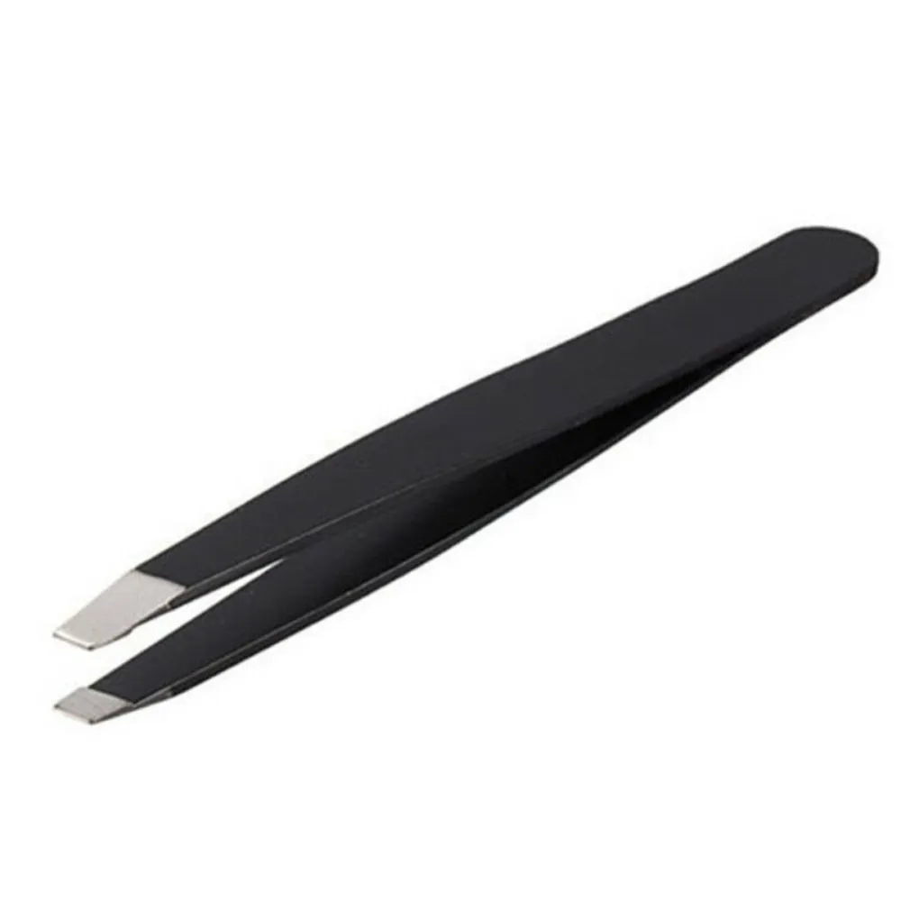 1Pc Eyebrow Tweezer Stainless Steel Professional Flat Tip Tweezers for Hair Removal Face Eyes Makeup Tool pinzas depilar cejas