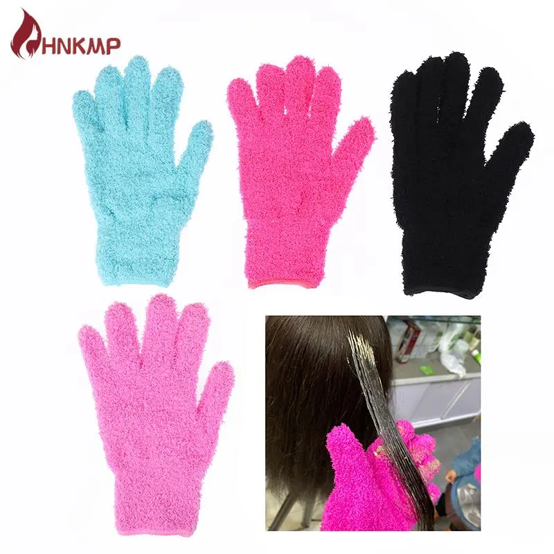 Hair Dye Gloves Bleach Blender Hairdressing Glove Salon Reusable Gloves For Perm Curling Heat Resistant Hair Stylist Accessories