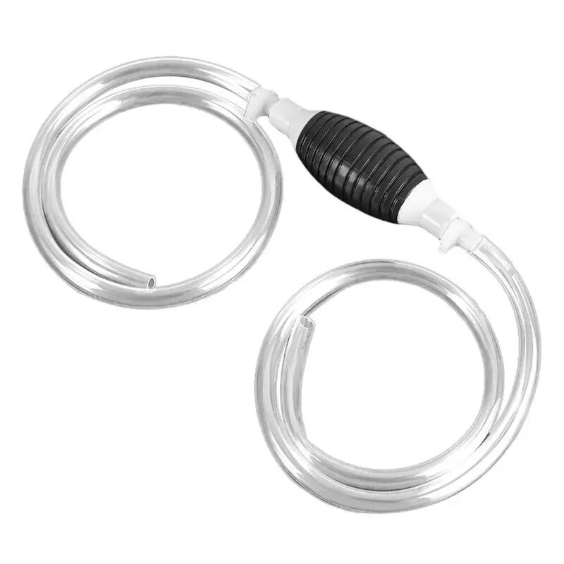 Oil Transfer Pump Manual Transmission Fluid Transfer Pump Oil Siphon Pump For Bucket 2 Durable PVC Siphon Hoses And 2 Hose Clips