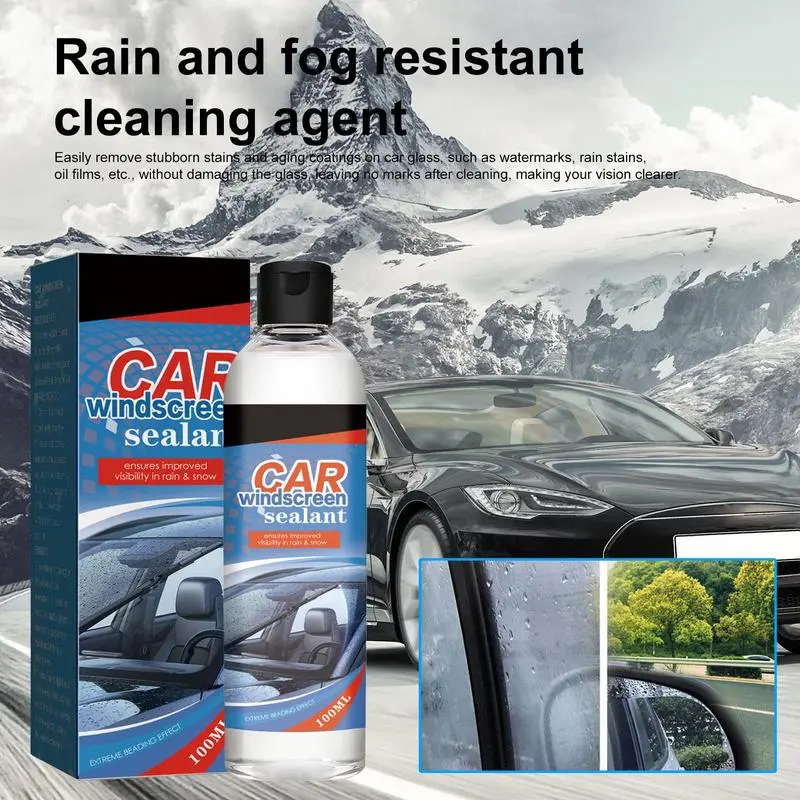 Anti Fog Windshield Cleaner 100ml Anti Rain Spray Waterproof Nano Ceramics Car Paint Care Hydrophobic Glass Coating agent