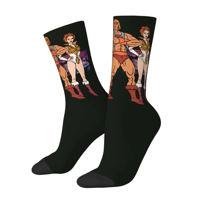 Masters Of The Universe Men Women Crew Socks Unisex Kawaii Eternia He-Man Spring Summer Autumn Winter Dress Socks