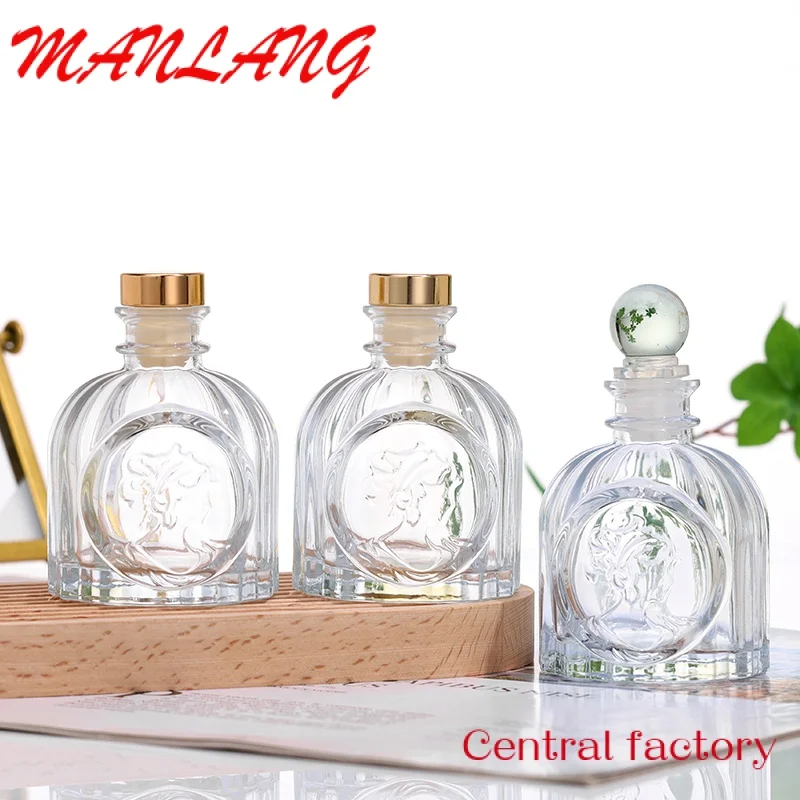 Custom high-grade 100ml glass bottle perfume aromatherapy bottle rubber stopper