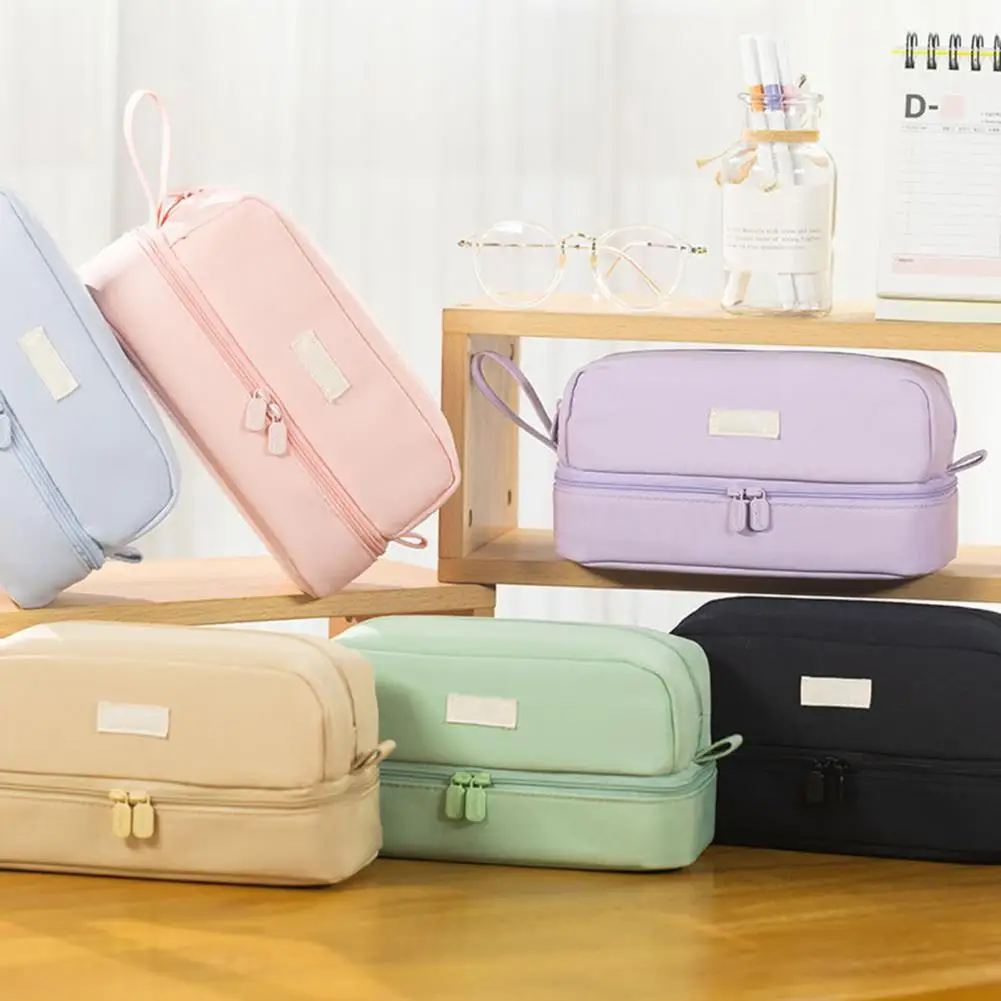 Pencil Cases Bags Large Capacity Storage Pouch Holder Box for Girls Office Student Stationery Organizer School Supplies
