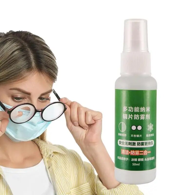 Anti Fog Spray For Swim Goggles Lens Cleaner Spray And Glass Cleaner Clear Sight Portable Anti-Fog Agent Spray For Camera Lenses