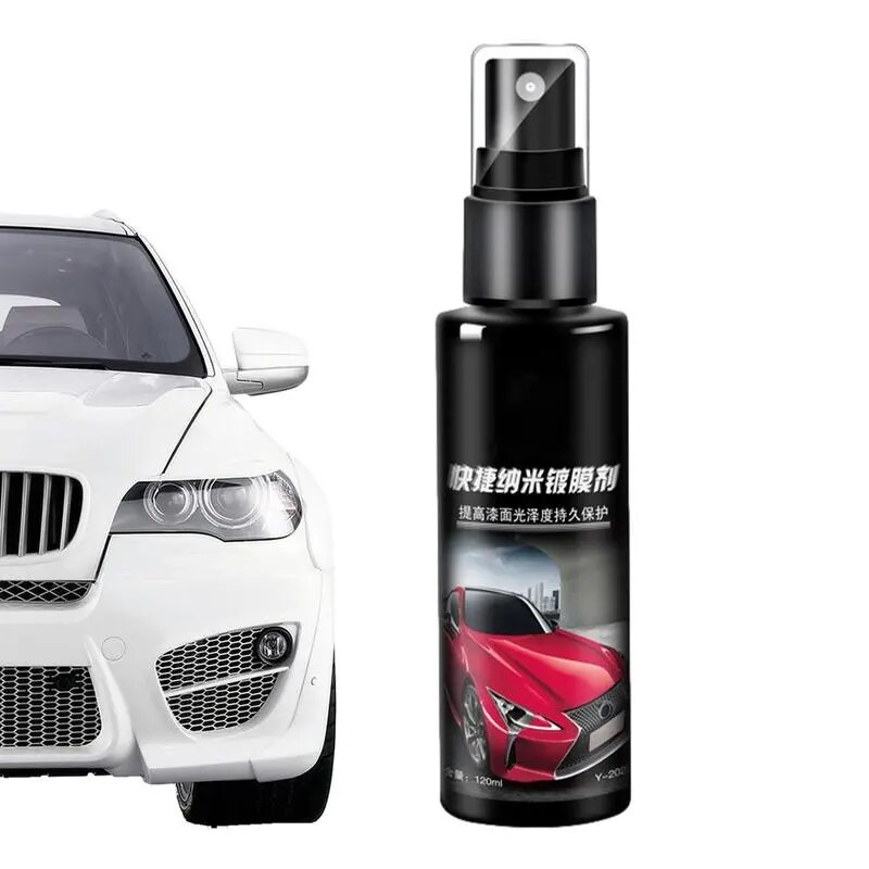 120ml Car Coating Spray Agent Car Cleaning Spray Fluid Auto Ceramic Coating Polishing Spraying Car Paint Scratch Repair Remover