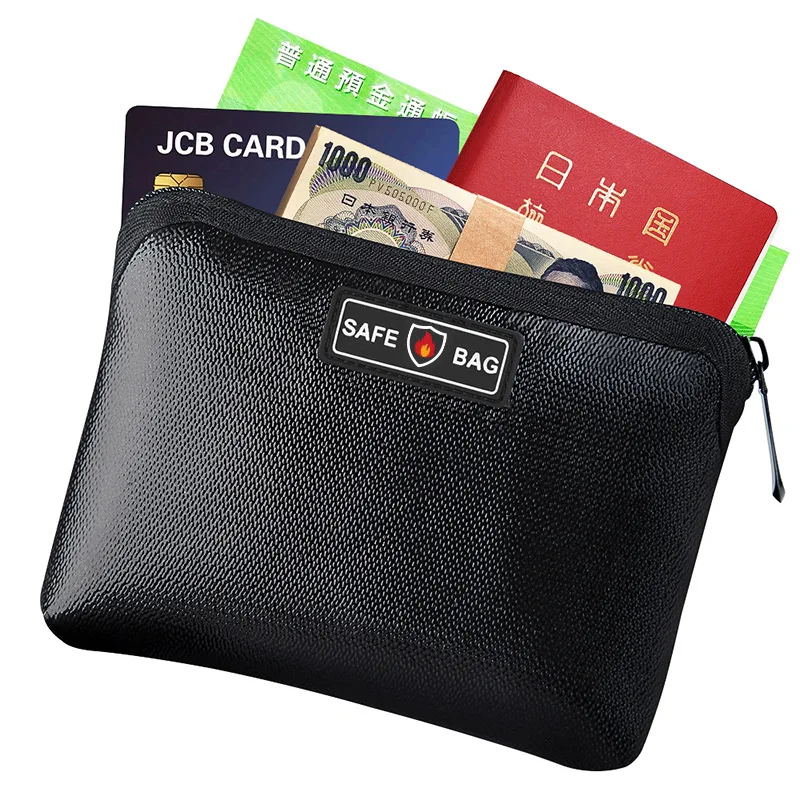 Fireproof and Waterproof Bag Small and Compact Mini Grab Change Wallet Silver Coin Change Key Packaging Card Bag Zipper