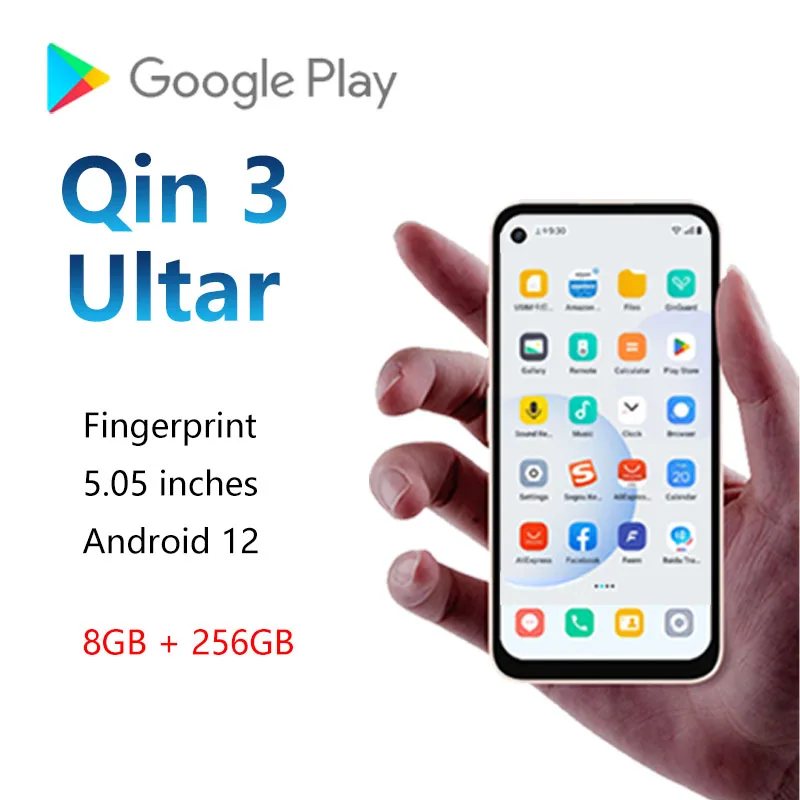 Qin 3 Ultra Mini phone supports 4G Google Play multi-language Bluetooth WiFi Android smartphone