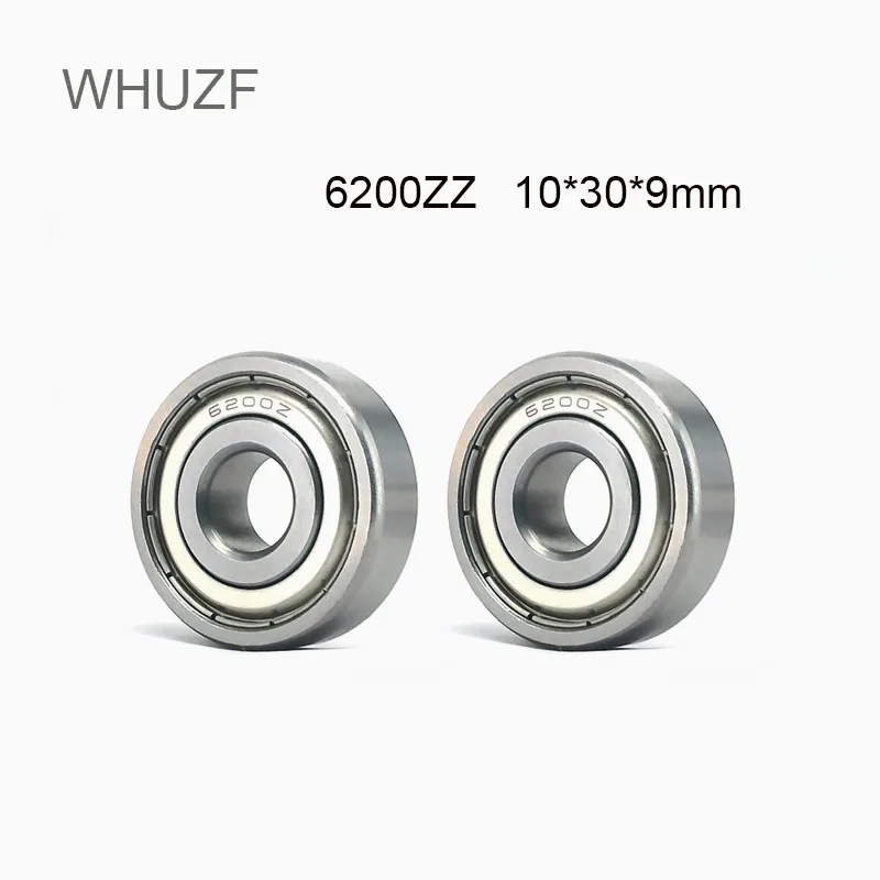 WHUZF 6200ZZ Bearing 10*30*9 mm ABEC-1 5/10PCS For Vacuums Deep Groove Double Shieled 6200 Z ZZ Ball Bearings 6200Z