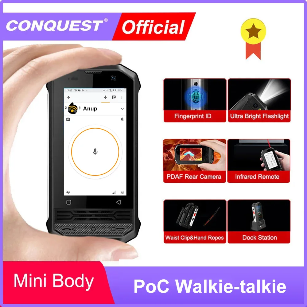 2024 Upgrade CONQUEST F2 Mini IP68 Celulares Rugged Smartphones NFC Android Unlocked Movil Global Movil