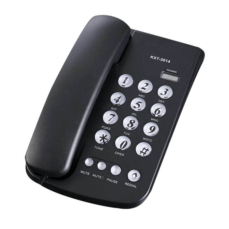 Corded Telephone Desktop House Phone Emegency Telephone Elderly Big Button Integrated Telephone for Home Office