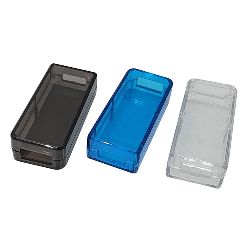 Transparent USB Charger Project Case Electronic Usb Enclosure Junction Boxes Small Usb ABS Enclosure Pcb Project Box 53x24x14mm