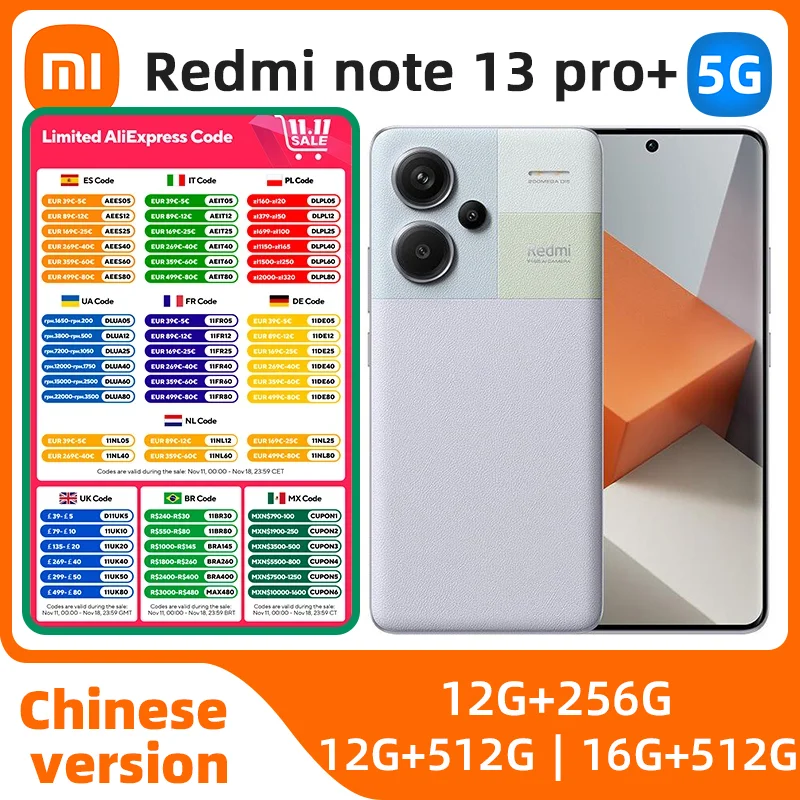 Redmi note 13pro+ Android 5G Unlocked 6.67 inch 12GB RAM 256G ROM All Colours in Good Condition Original used phone