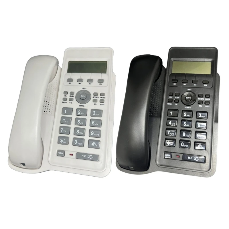 Desktop Corded Telephone for Home Landline Telephone Big Buttons LCD Display Drop Shipping