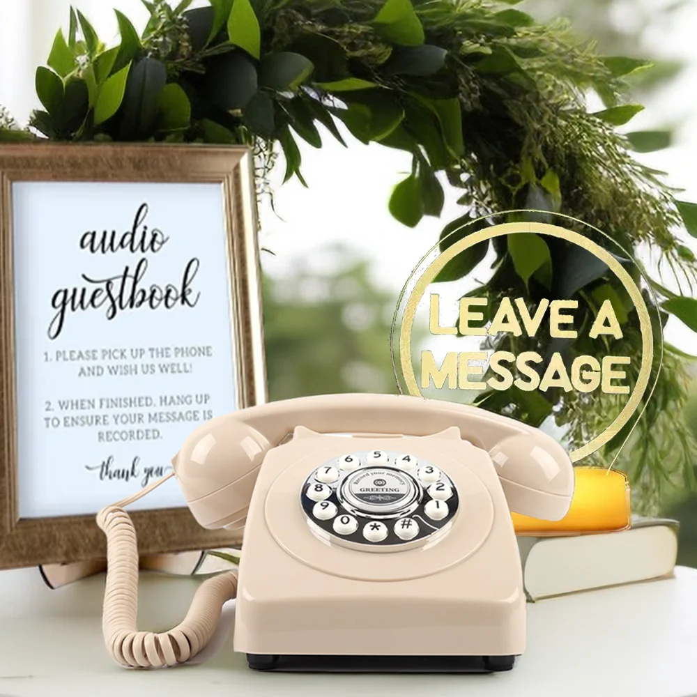 Audio Guestbook Wedding Phone Message Voice Phone Recording Audio Guestbook Vintage Antique Phone Audiobook