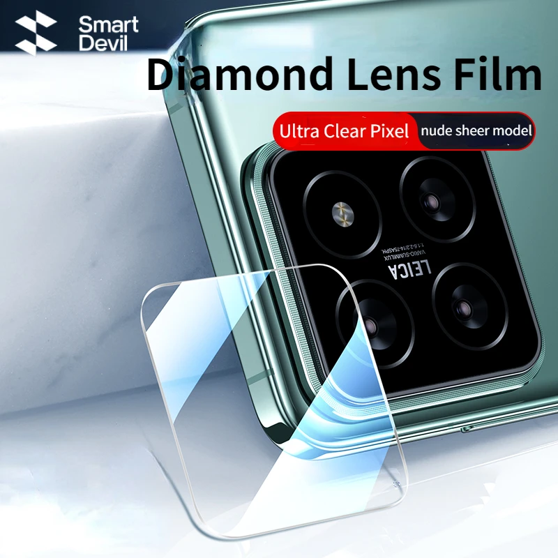 SmartDevil Lens Glass for Xiaomi 14Pro 15Ultra Camera Protector Anti-scratch Wear-resistant Diamond Lens Film Protector for Mi15