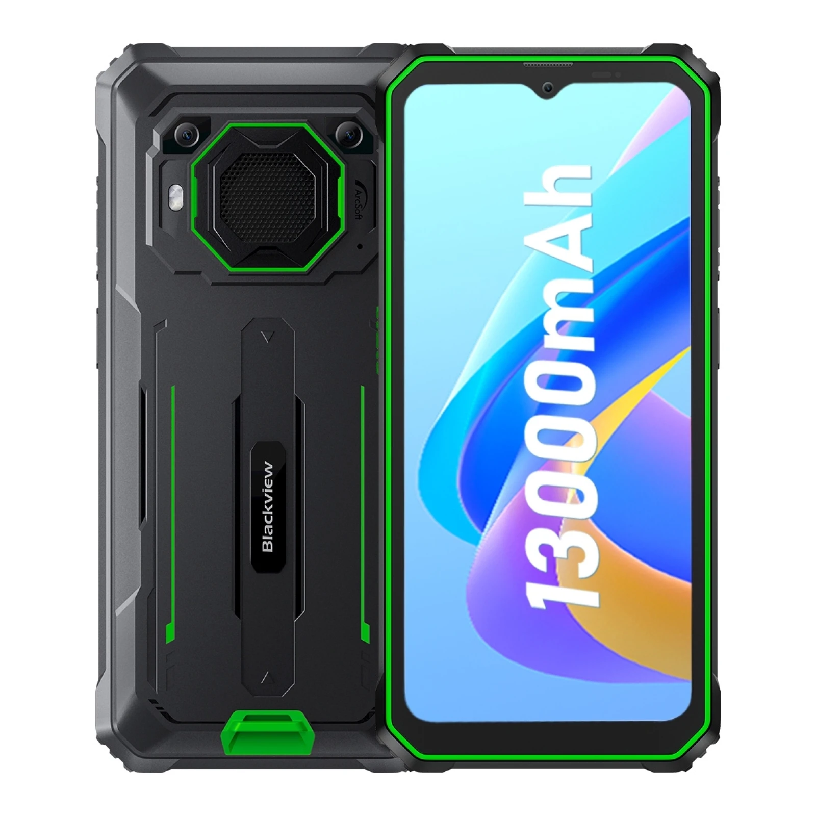 Blackview BV6200 Pro Rugged Phone Android 13 Helio P35, 6.56'' 6GB+128GB Smartphone 13000mAh 18W Fast Charge NFC Cell 