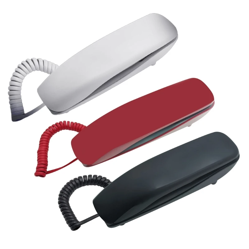 F3MA Wall-Mounted Landline Portable Mini Landline Telephone for Office Hotel Home
