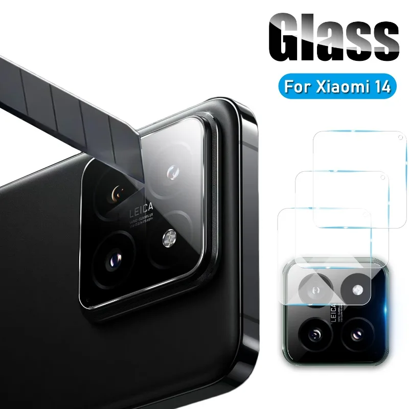 HD Explosion-proof Lens Protector for Xiaomi 14 Full Coverage Phone Rear Camera Lens Film for Mi 14 Anti-scratch Tempered Glass