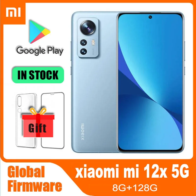 Global rom Global Version smartphone 5G Xiaomi 12X 67W Snapdragon 870 MIUI12.5 Curved screen Fingerprint