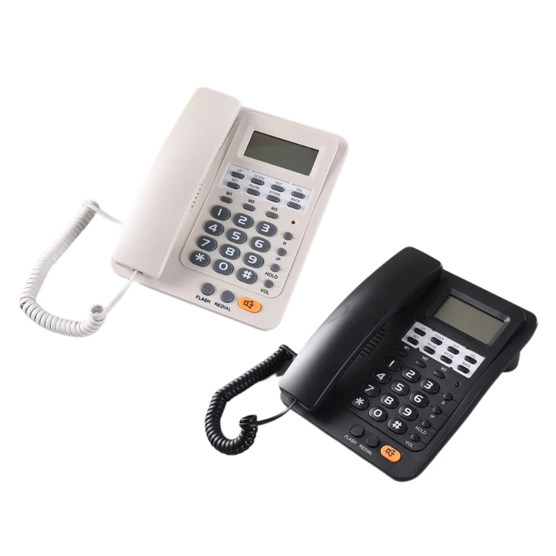 Landline Telephone with Large Buttons CallerID Call Record Checking Last Number Redial Perfect for Office or Home Hotel