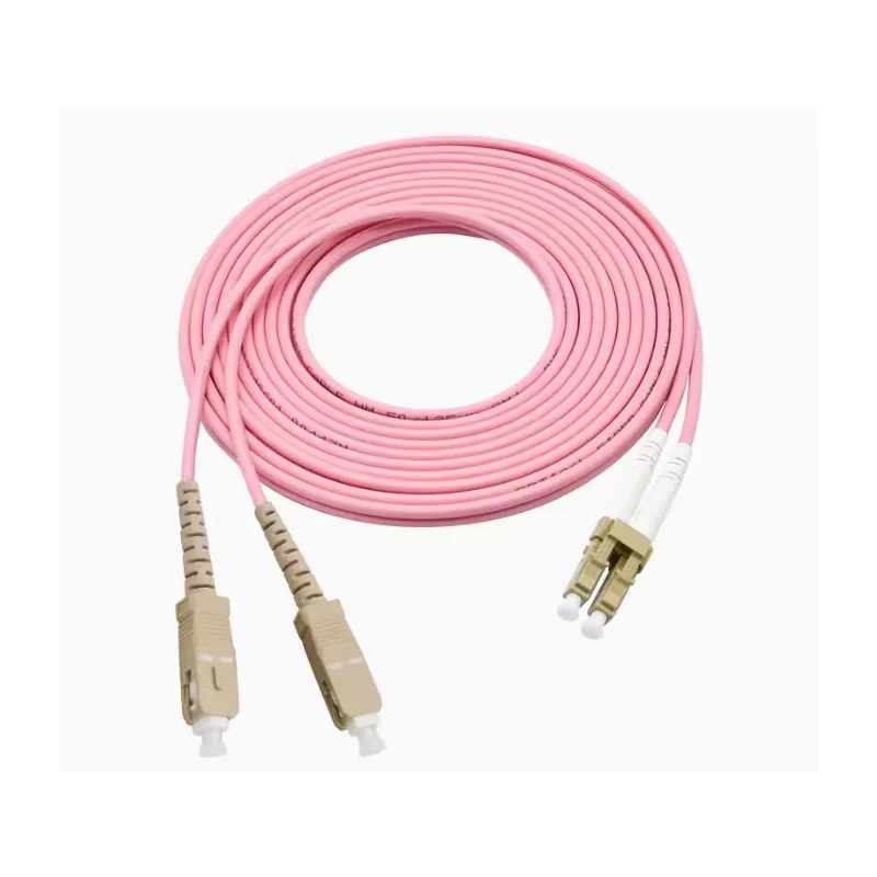 1-100M OM4 10 Gigabit multimode Fiber Optic Patchcord FTTH SC-LC dual core MM optical fiber extension cable jumper