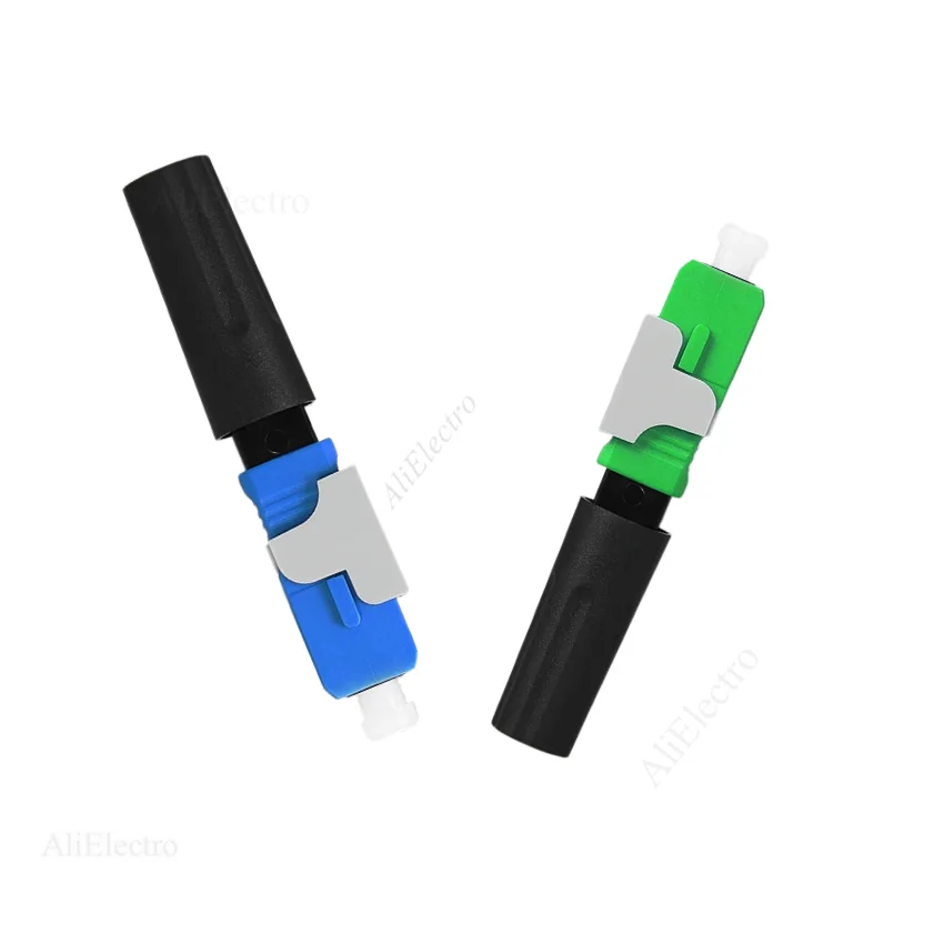 New FTTH Flange SC APC FTTH Pre-bur Fiber Optic Fast Connector SC APC FTTH Fiber Optic Quick Connector SC Connector