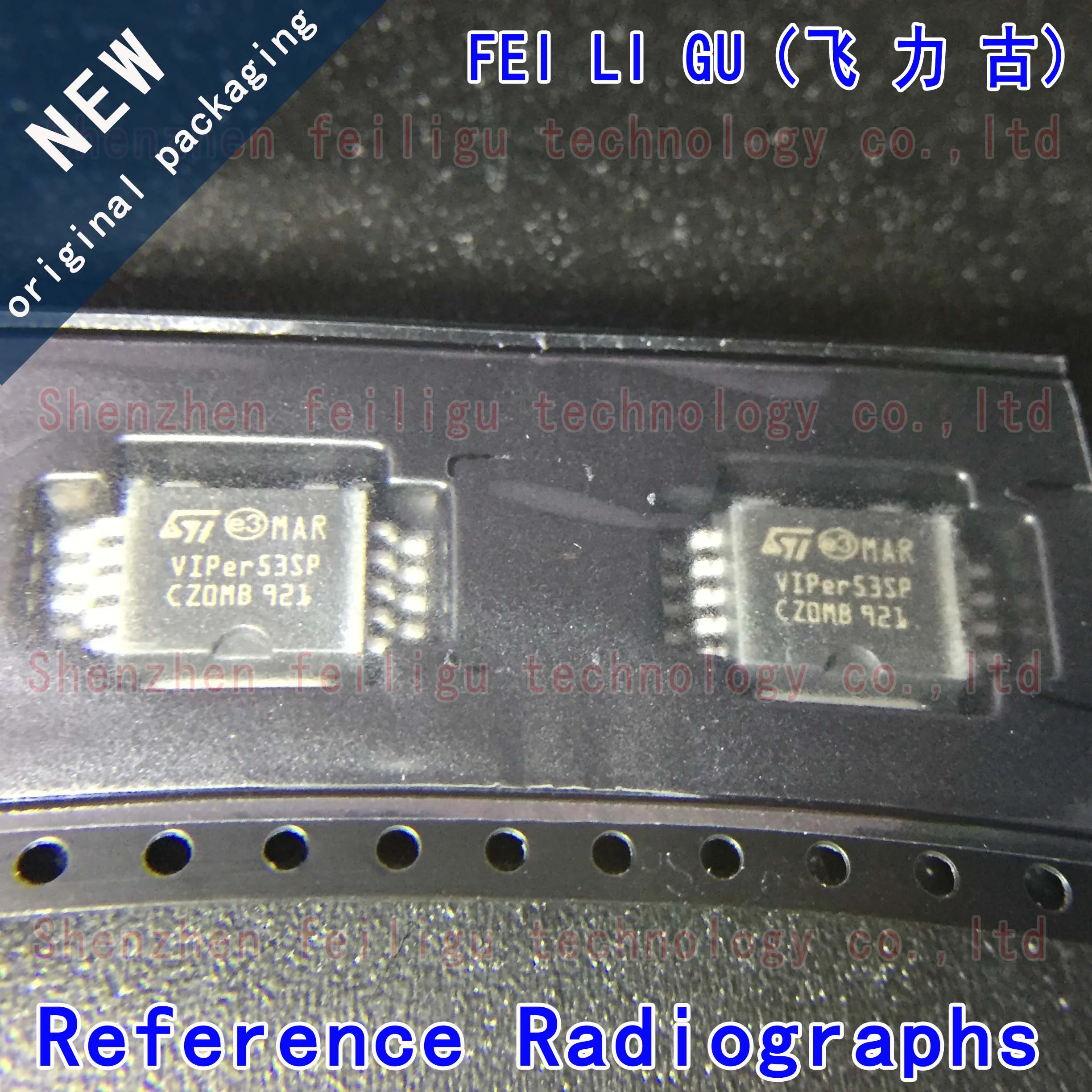 1~30PCS 100% New original VIPER53SPTR-E VIPER53SP-E VIPER53SP VIPER53 Package:10-PowerSO power management chip