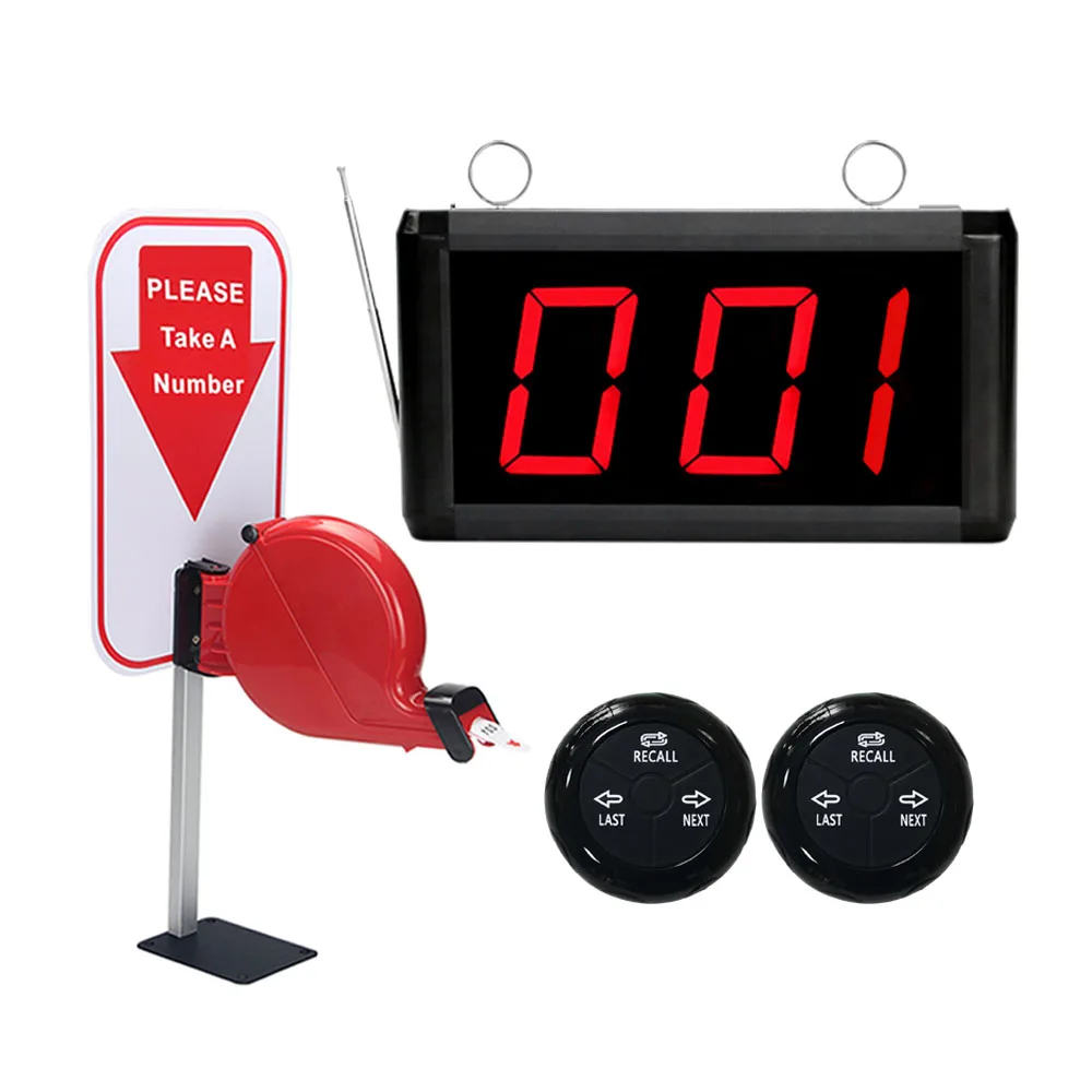 Take A Number System Waiting Number System with Ticket Dispenser Paper Roll for Medical Clinic (Display Button Ticket Dispenser)