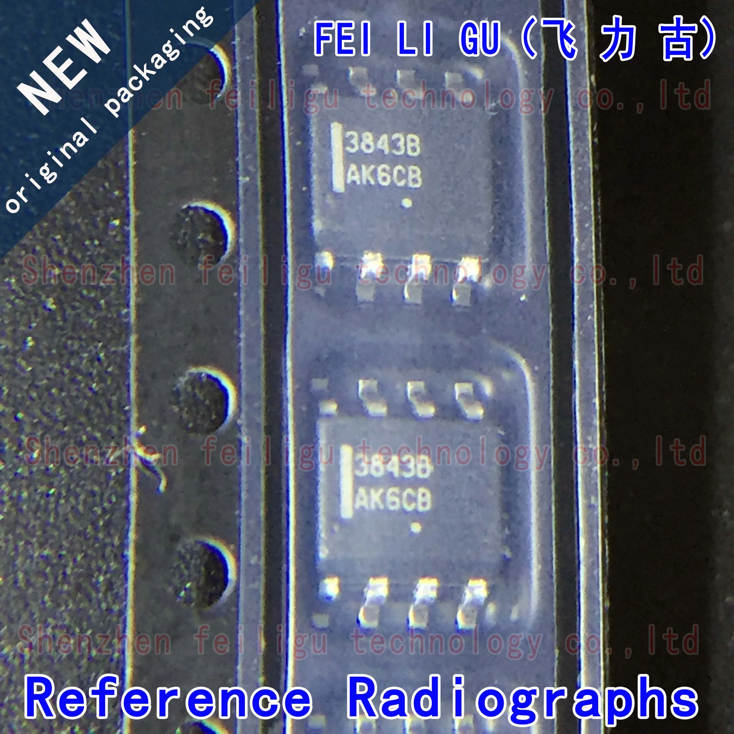 5~50PCS 100% New original UC3843BD1R2G UC3843BD1R Screen printing:3843B Package:SOP8 flyback, boost regulator chip