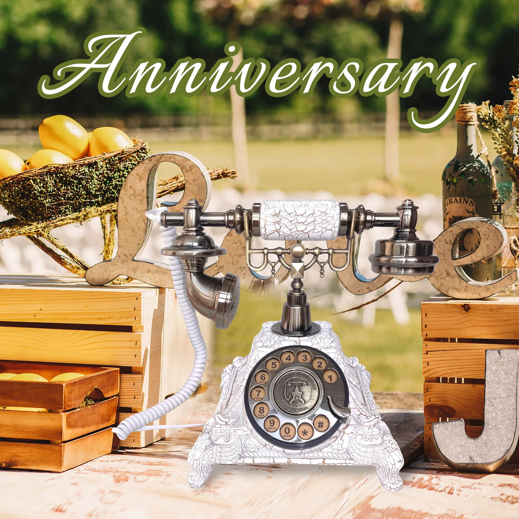 European Classic Audio Blessing Phonograph Nostalgic SMS Recording Phone Wedding Party Birthday Prayer Audio Message Book