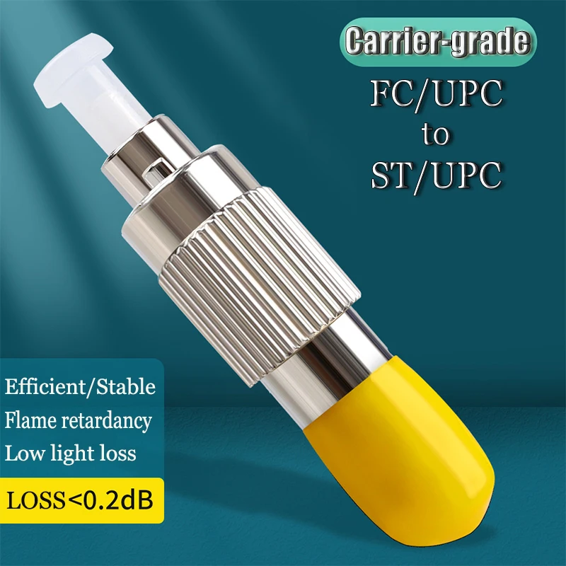 FC/UPC to ST/UPC Optic Fiber Adapter Flange Fast Connector Coupler Single-Mode Fiber Quick Connector Cold Connection Tools