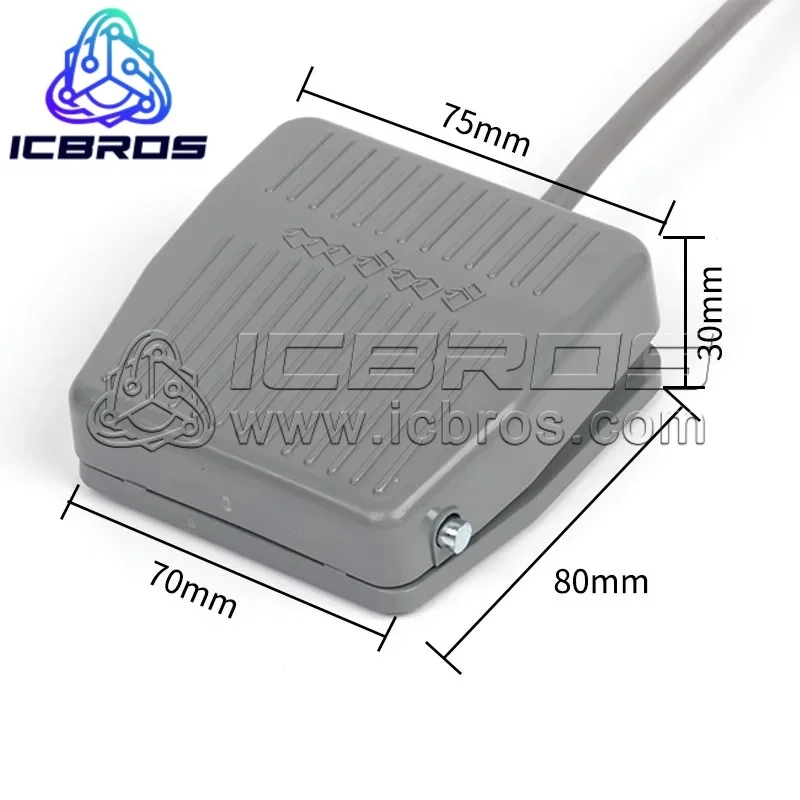 FS-201 Foot Switch TFS201 VFS201 With Wire 2M 10CM 220V 380V TFS-201