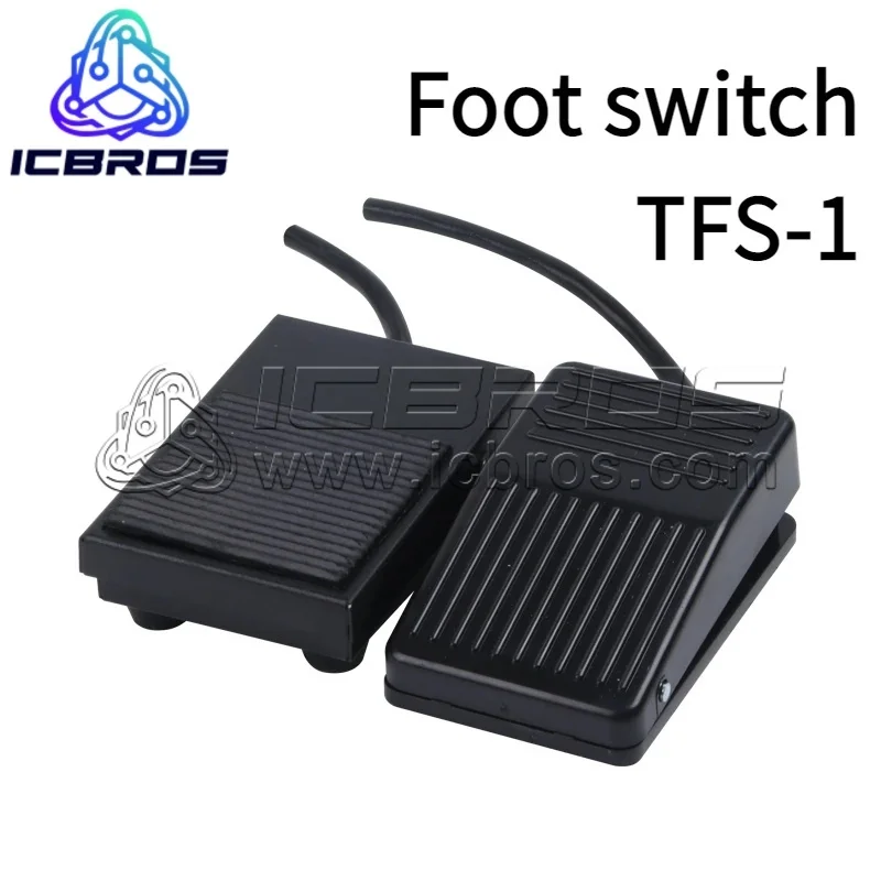 TFS-01 Foot switch, iron shell, machine tool accessory, self resetting TFS-1 with wire 2 meters
