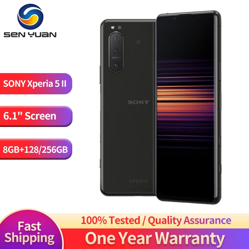 Sony Xperia 5 II 5ii 5G XQ-AS52 XQ-AS72 Japan JV 8GB RAM 128/256GB ROM 6.1" OLED Snapdragon Octa Core NFC Original Mobile P