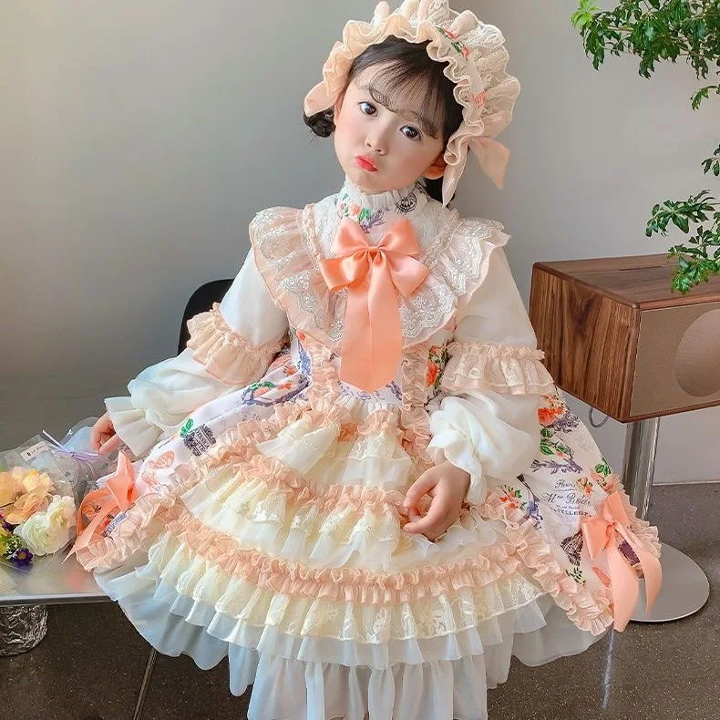 Vestidos Toddler Baby Girl Infant Princess Layer Lace Tutu Dress Wedding Kids Party Dress Children Birthday Prom Lolita Clothes