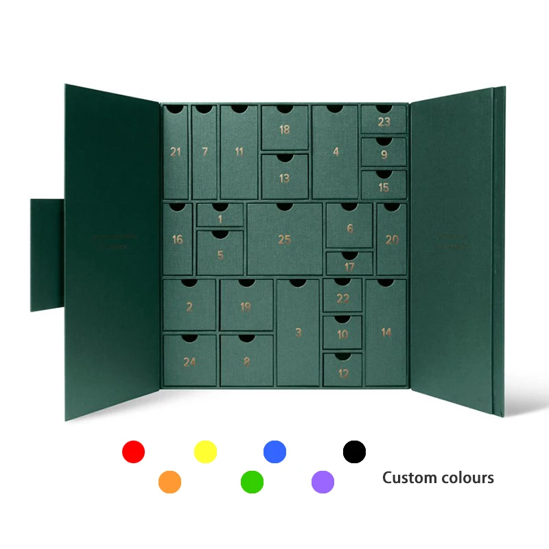 Customized productLuxury Custom calendrier de advent Packaging Gift Advent Calendar Box