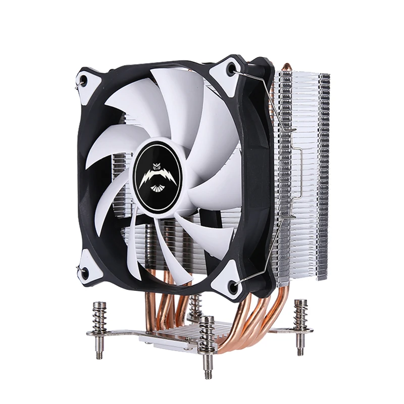 QiuzAim Computer Cooling 120mm Fan mute 4Pin/PWM pc parts x79 x99 Cpu cooler Processor 4 Heat Pipe install LGA2011 2066 2099