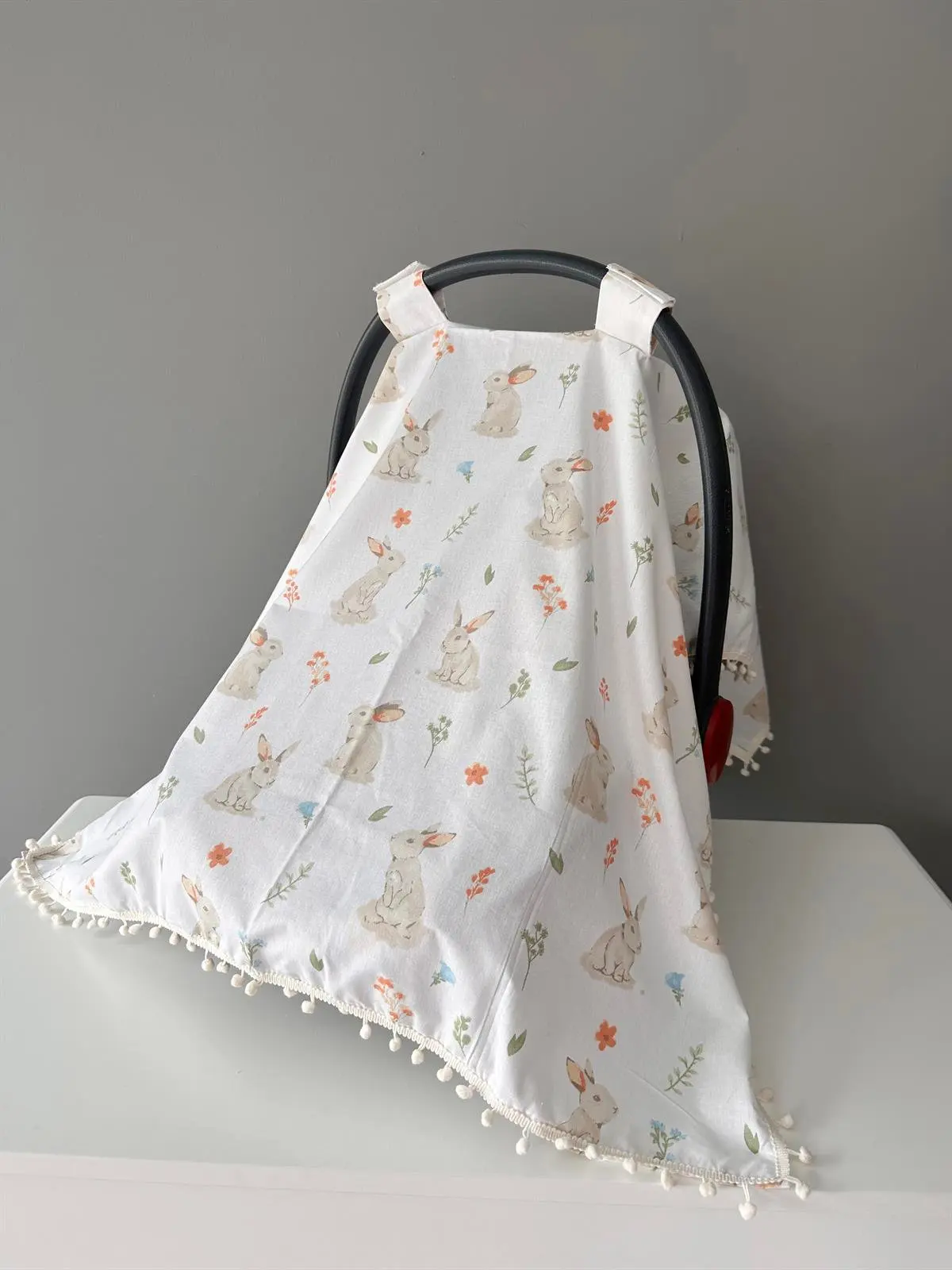 Handmade Rabbit Pattern Single Layer Stroller Cover