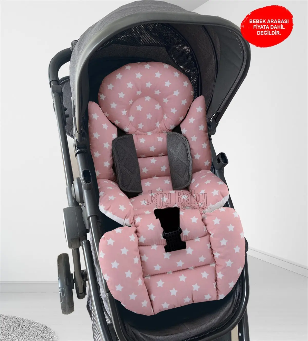 Handmade Powder Star Baby Stroller Cushion
