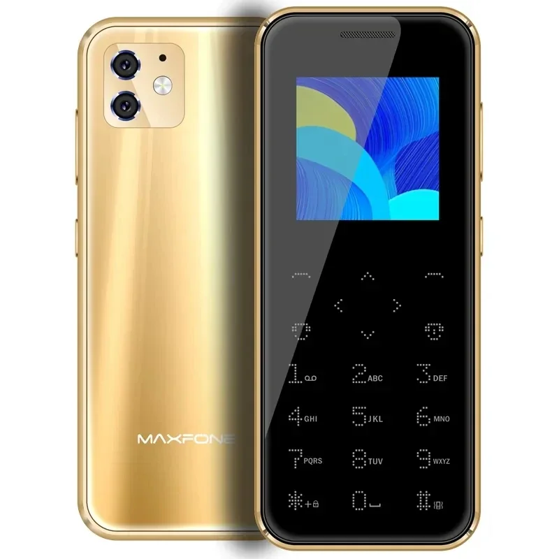 Maxfone Max 8 Touch Button Mobile Phone 1.54" Super Mini Card Telphone Dual SIM BT Dialer 0.3MP 1000MAH MP3 Torch FM CellPh