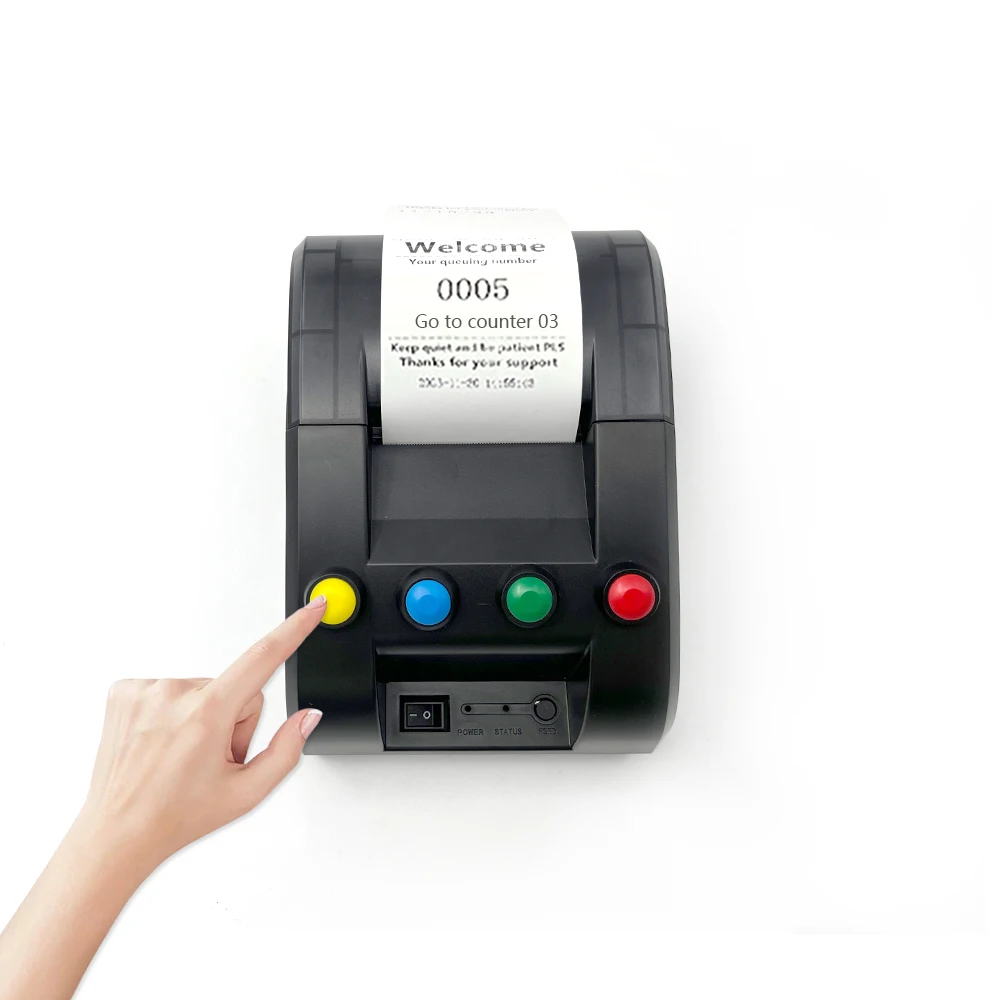 57mm Thermal Queue Ticket Printer Restaurant Bank Park Queuing Printer